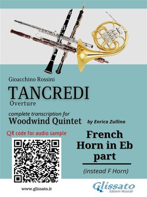 cover image of French Horn in Eb part of "Tancredi" for Woodwind Quintet